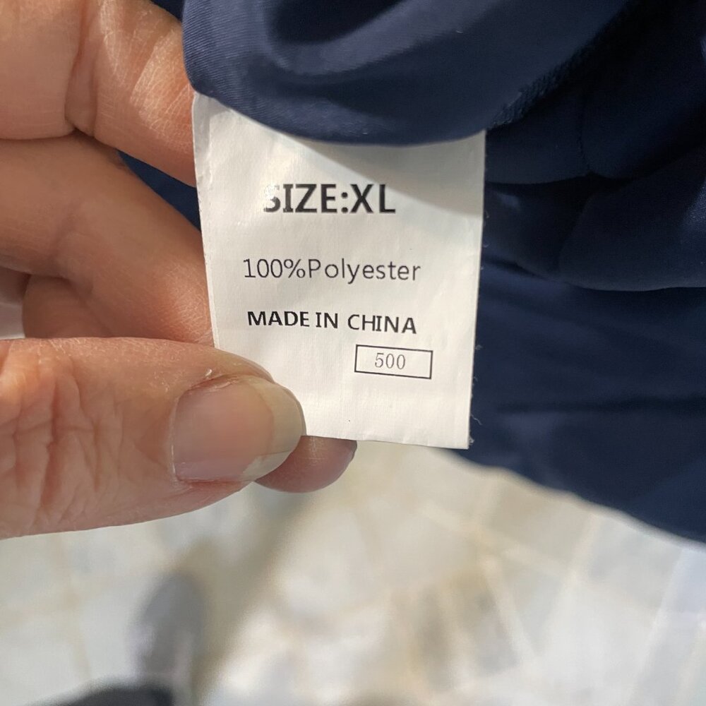 DOKOTOO Women's Quilted Long Navy Vest. XL - Picture 5 of 7